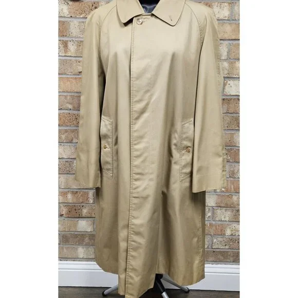 Burberry's Single-Breasted Straight Silhouette Vintage Trench Coat Men S Women M - Picture 2 of 11